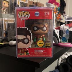 Funko Pop DC Imperial Metallic Chase Hoodie Robin China Exclusive Le500 RARE