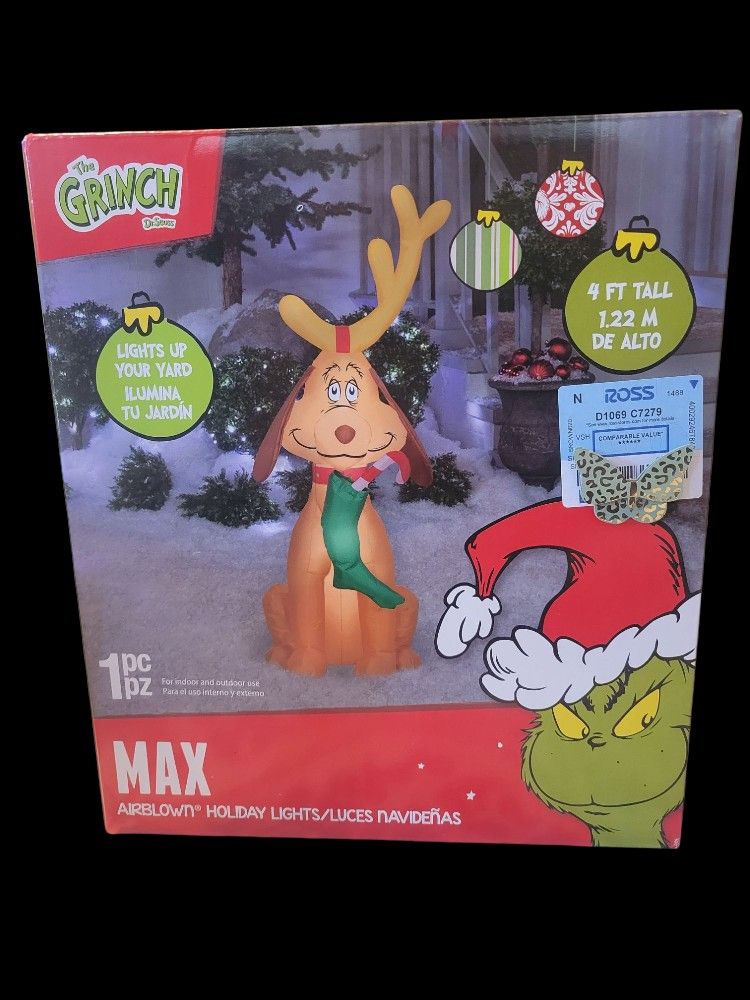 The Grinch "Max" Christmas Airblown 4ft Tall
