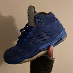 Jordan 5 Retro Blue Suede 