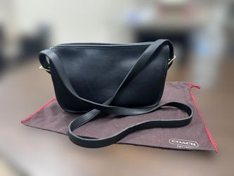 Coach 9938 Mitchell Zip 1994 Vintage Black Leather Crossbody