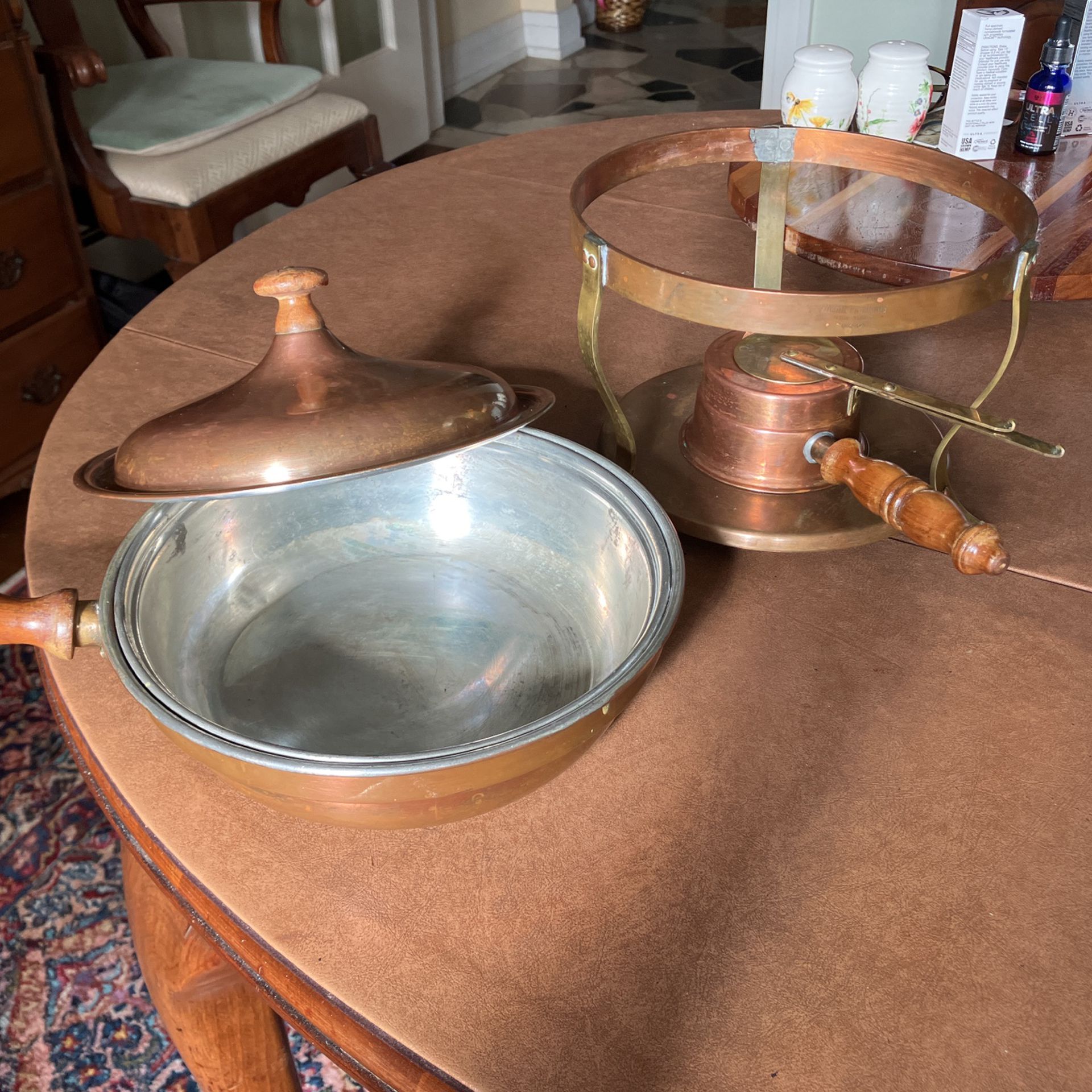 Warming Dishes/chafing dishes, a pair