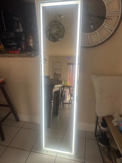 Full-Length LED Lighted Floor Mirror