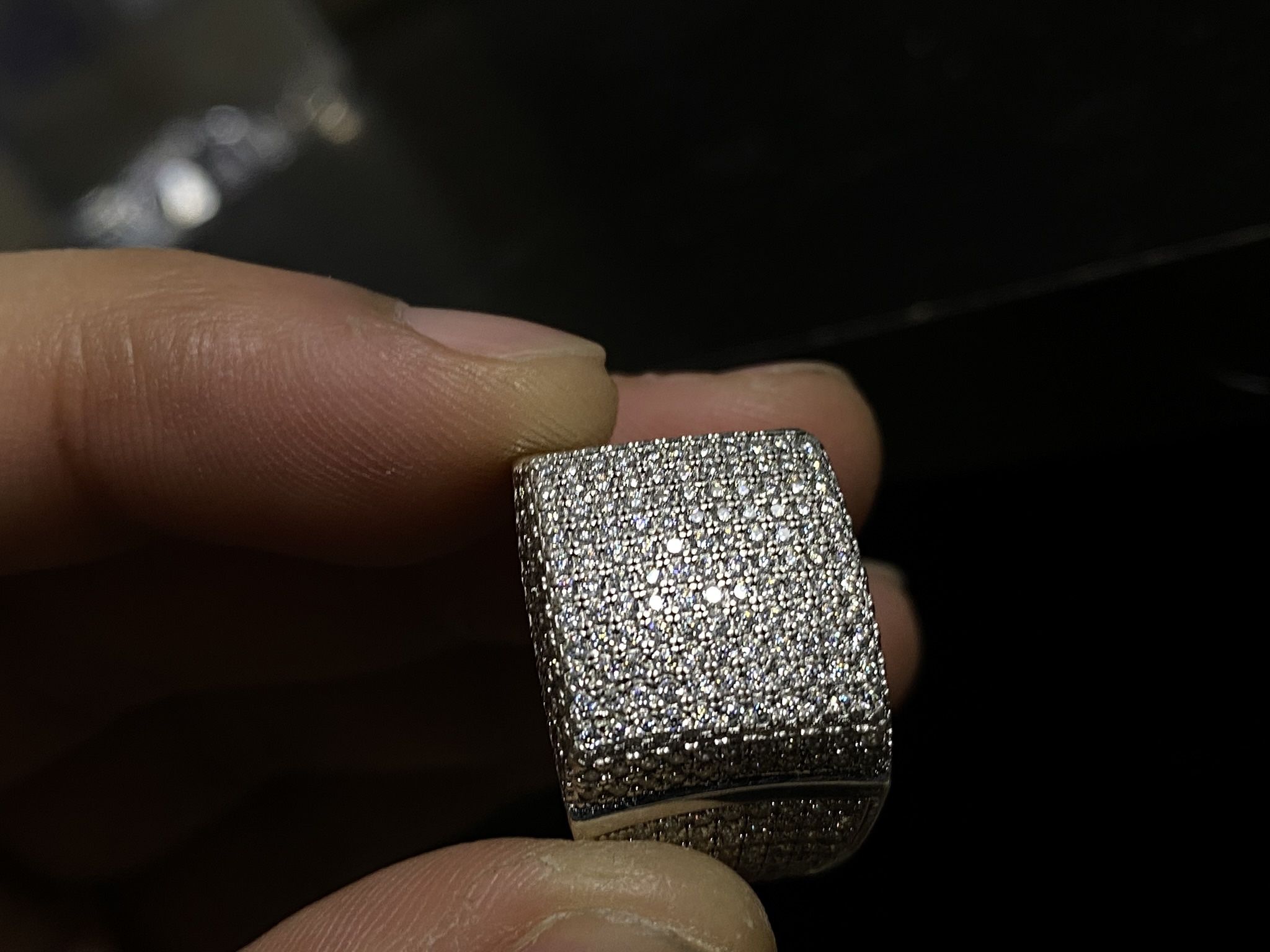 Moissanite Pinky Ring