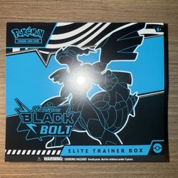 Pokemon Scarlet & Violet Black Bolt Elite Trainer Box