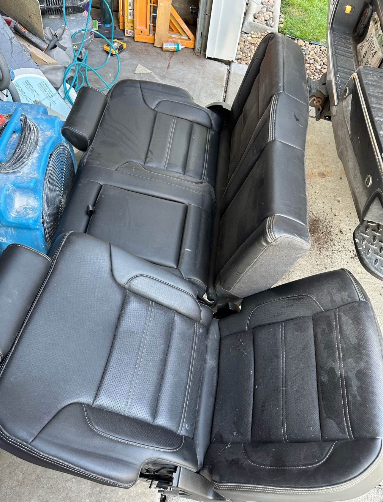 Leather 2017 GMC Sierra Denali 1500 Rear Seat