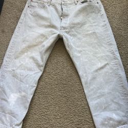 Levi 501 Grey Jeans