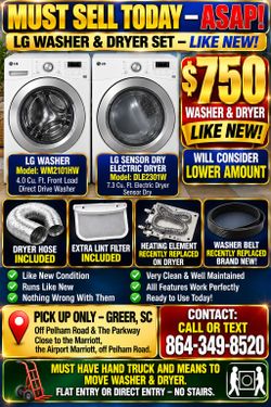 Like New Washer and Dryer for sale