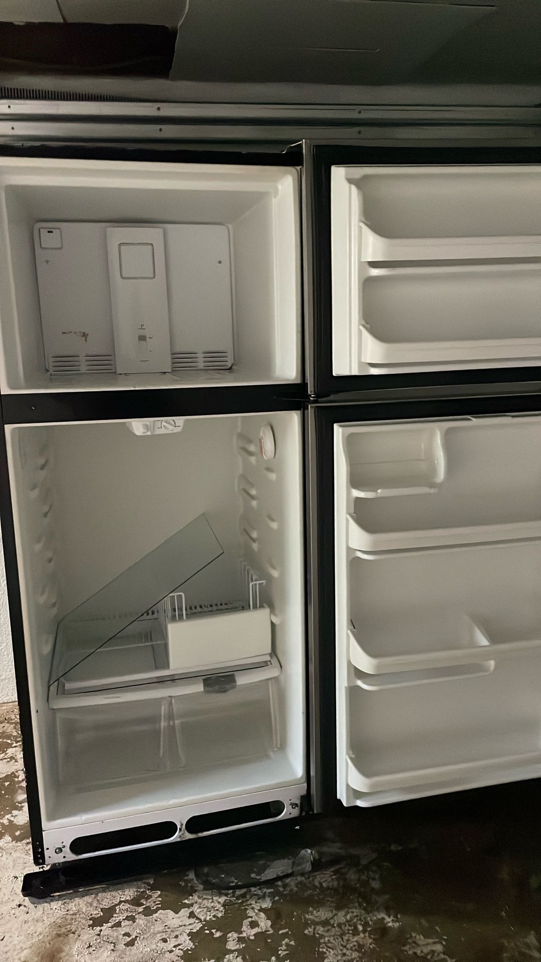 Two door stainless steel refrigerator