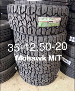 35X12.50R20 Mohawk M/T tires with free Install, Mount and balance 35-12.50-20