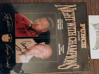Larry Holmes Angelo Dundee autograph picture