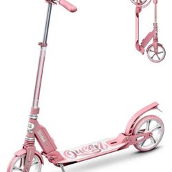LaScoota Kick Scooter for Adults & Teens. Perfect for Youth 12 Years and Up and Men & Women. Lightweight Foldable Adult Scooter with Large Sturdy Whee