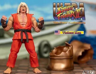 Jada Toys Street Fighter II Violent Ken Action Figure