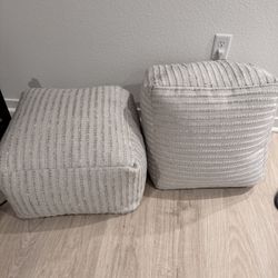 Decorative plush stools 