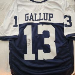 Michael Gallup Signed Jersey Coa