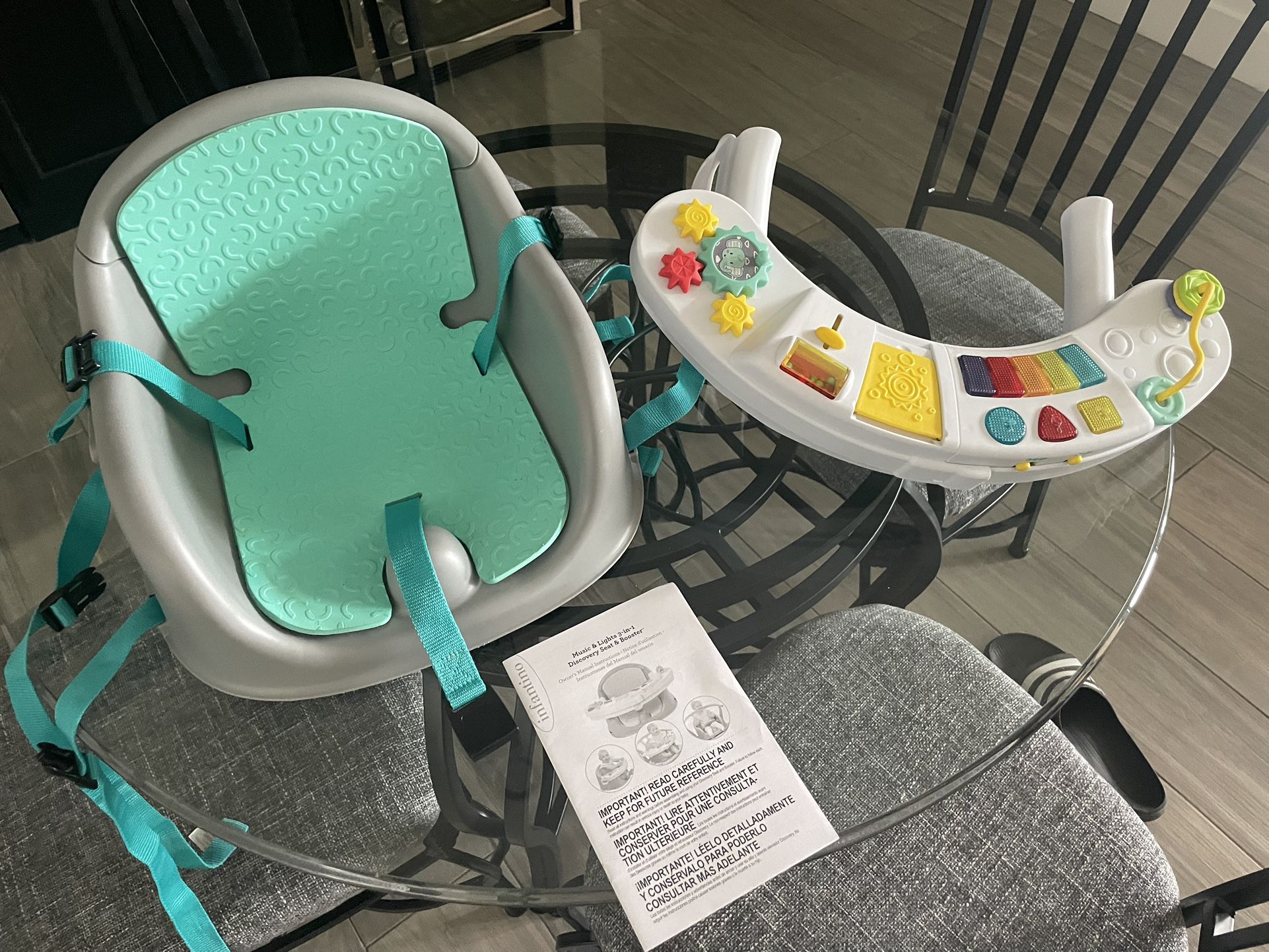 Infantino Teal 3-in-1 Seat And Booster