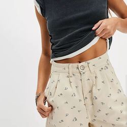 New Damon Madder Denim Longline Shorts Size 16/18