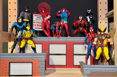 3d printed building diorama for action figures display