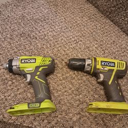 Ryobi One+ Cordless Impact Driver And Drill