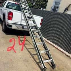 Escalera de 24 pies de fibra de vidrio muy barata