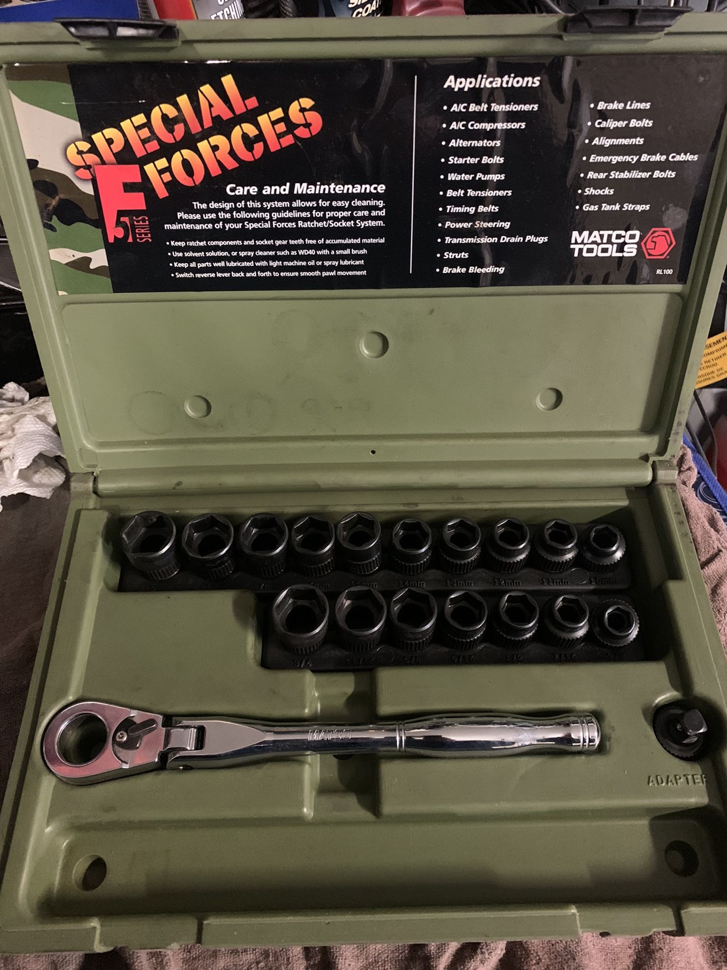 Matco Tools RL100 Special Forces Complete Set