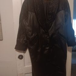 Outbrook Vintage Leather Coat Size 1x