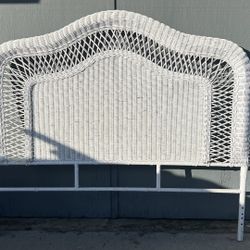 Wicker Queen Headboard - Used