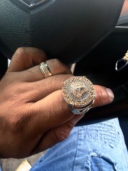 10k gold ring Versace