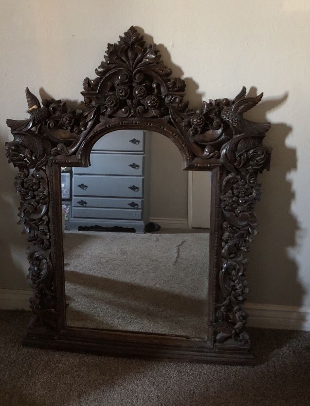 Set Of 2 Antique Mirrors