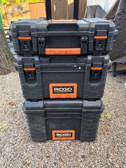 Rigid Stacking Rolling Tool Boxes