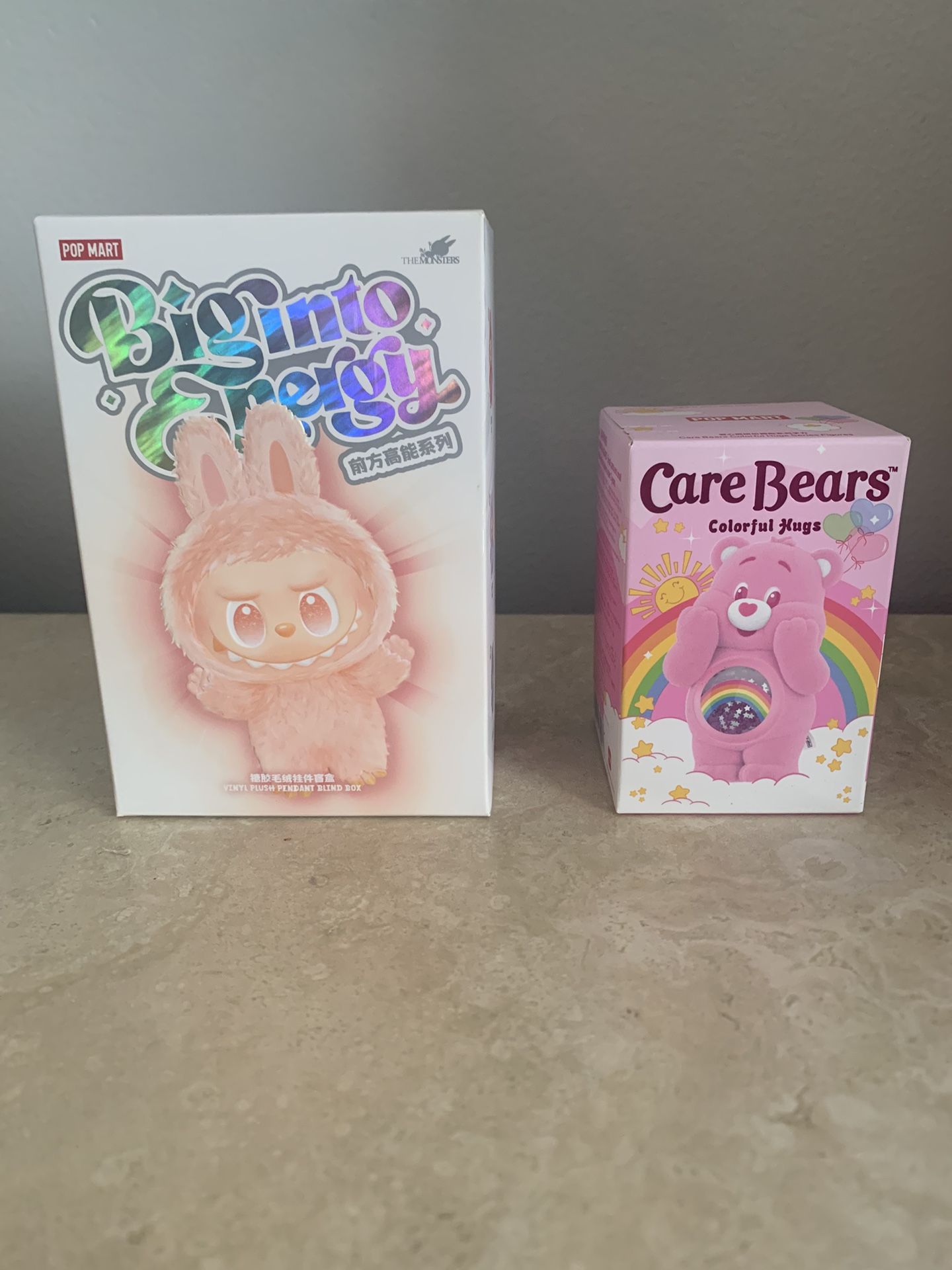 Official Pop Mart Big Into Energy Labubu & Care Bears Colorful Hugs
