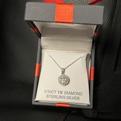 1/10ct diamond necklace