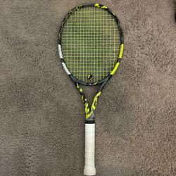Babolat Pure Aero 98 2023 Hyper G strings, with dampener , Racket grip 4 3/8 #tennis #babolat #carlosalcaraz