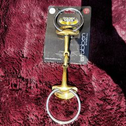 Golden Wings Snaffle Bit Double Broken