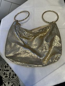 INC Gold Mesh Bag