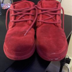 Red Uggs Men Boots Size 7