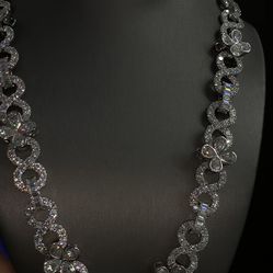 925 Moissanite diamond necklace