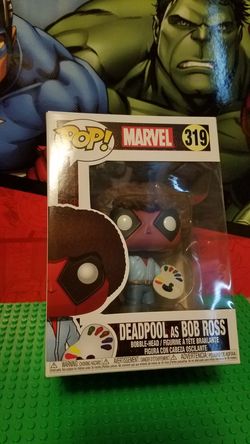 Deadpool as sales bob ross pop
