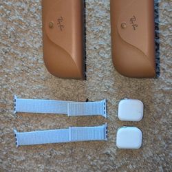 2 Pairs Rayban Meta Glass 2 Series 10 42mm Apple Watches 