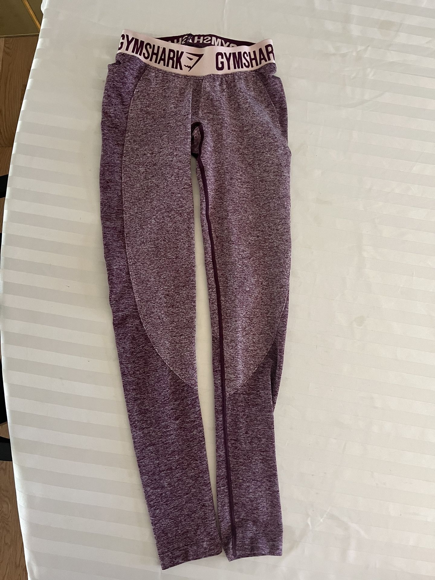 Gymshark Dry Moisture Management Leggings Womens XS Pinkish Purple Compression Flex