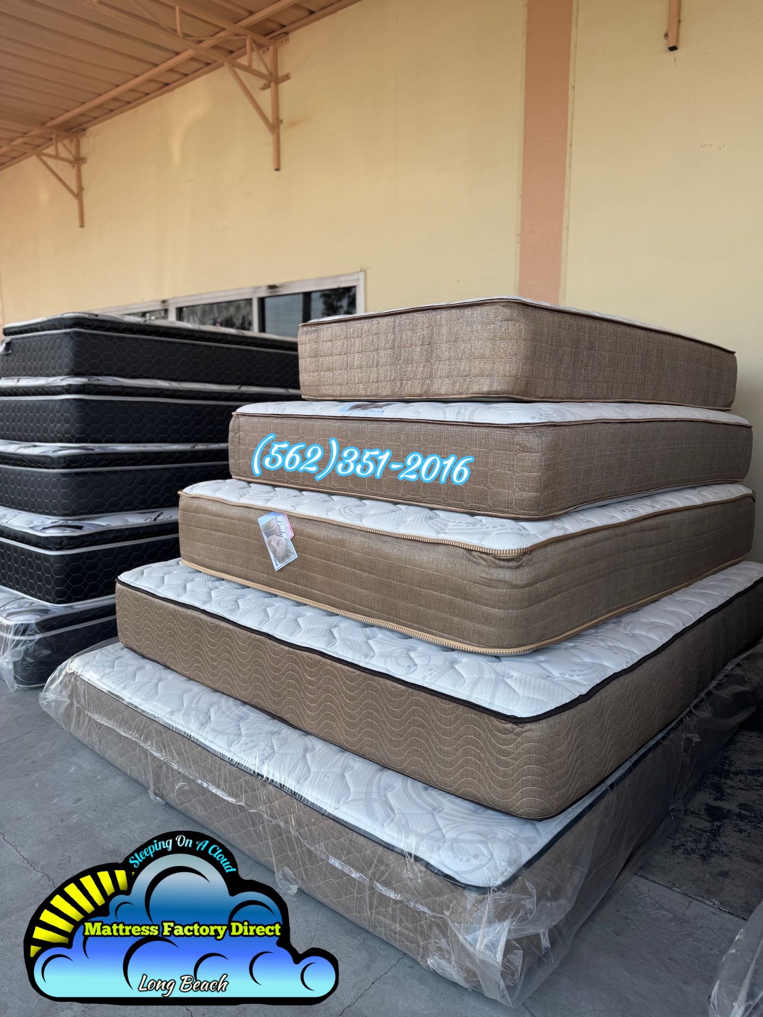 Queen Size Firm Mattress And Boxspring Bed Set New Cama Nueva