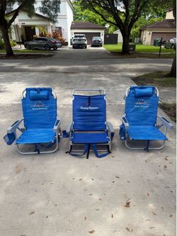 Tommy Bahama beach 🏖️ chairs ( set of 3)