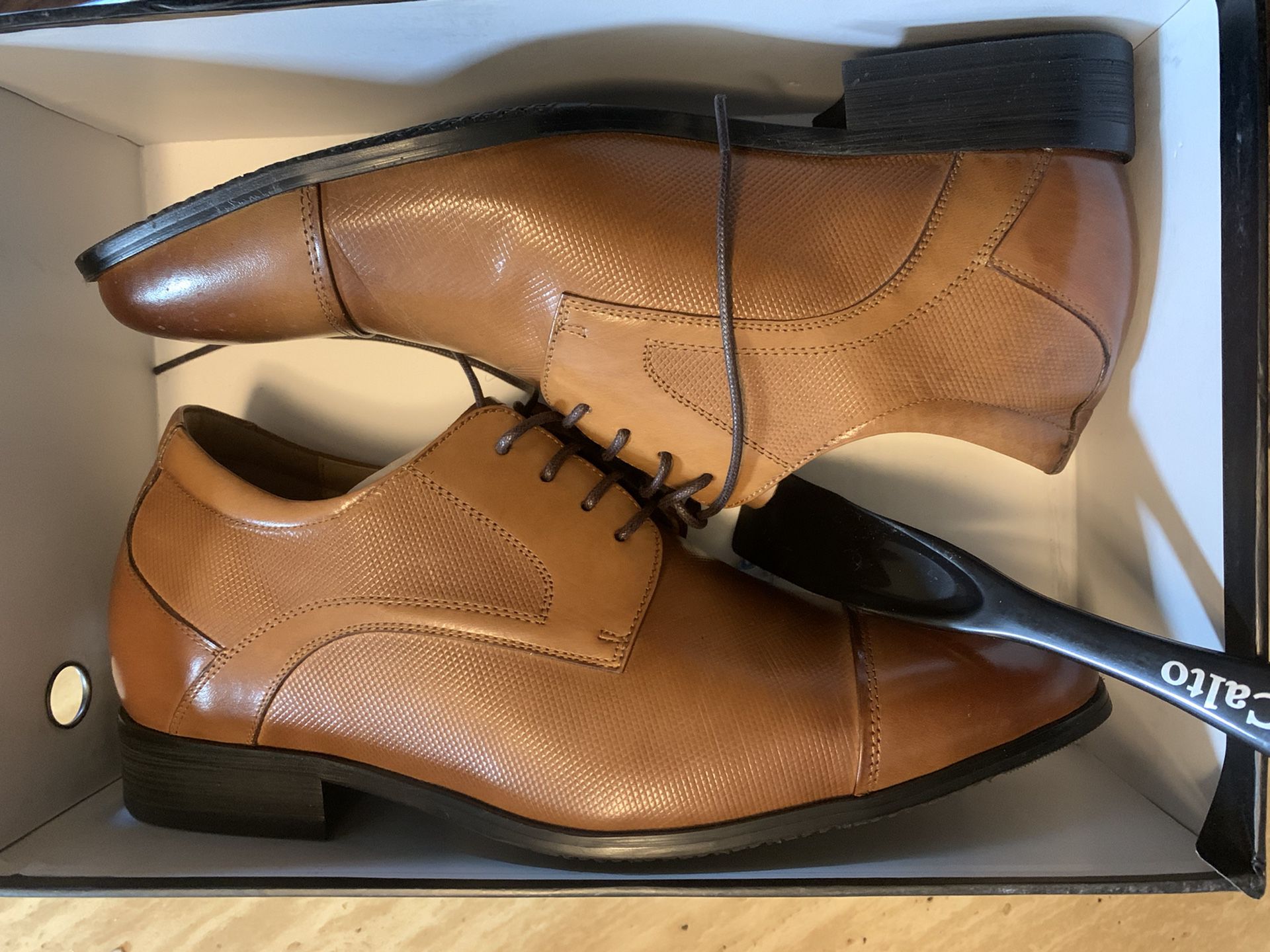 Brown Dress Shoes, Size 9
