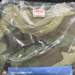 Supreme Verify Tee | Woodland Camo - Large