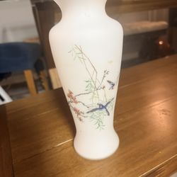 Vintage Bird Japanese Vase