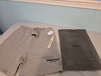 Medium Dark Oat Essentials Fear Of God Shorts