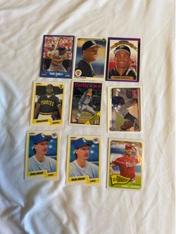 Baseball cards x9