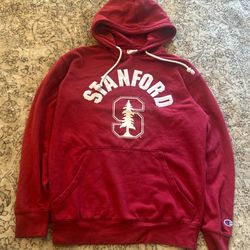 Red Stanford Champion Hoodie