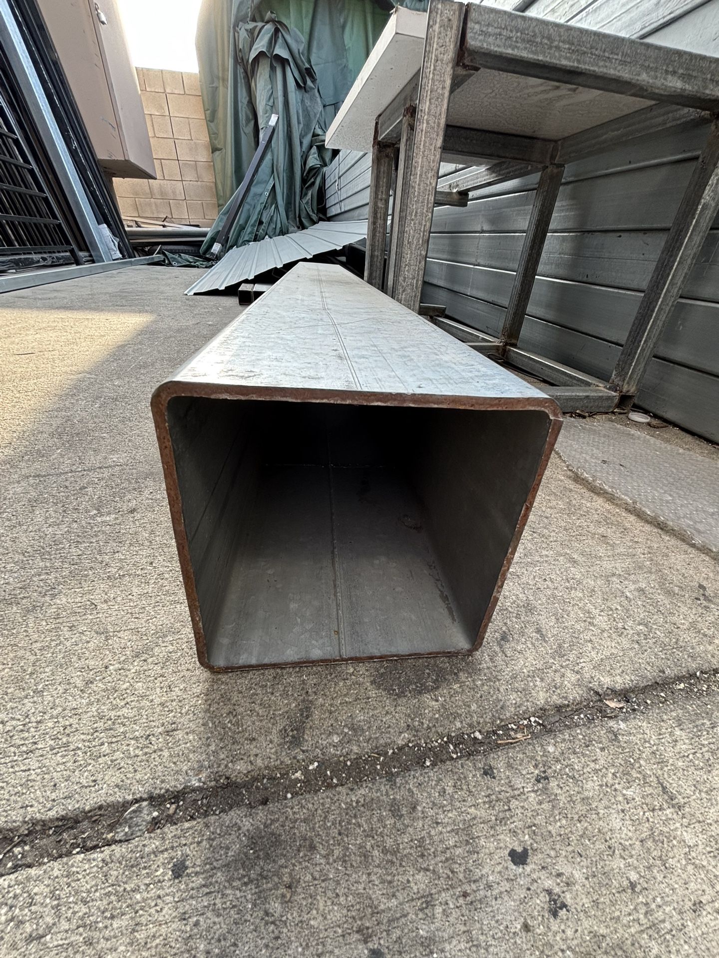 Galvanized Tubing 6'' x 6'' x 20ft 7guage