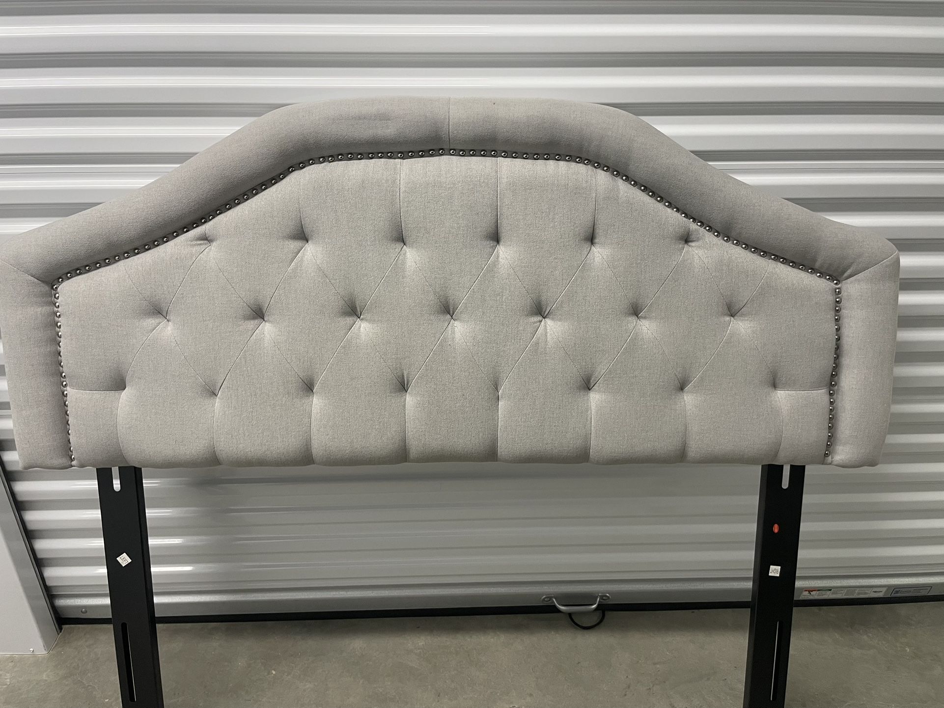 Christopher Knight Home Killian Upholstered Headboard – Full/Queen, Light Gray