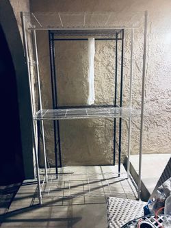 Racks hang clothes
